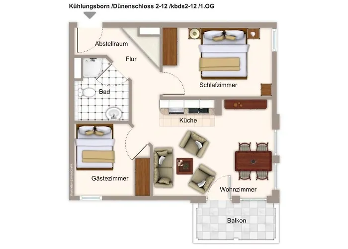 Apartamento Dünenschloss Dünenschloss 2-12
